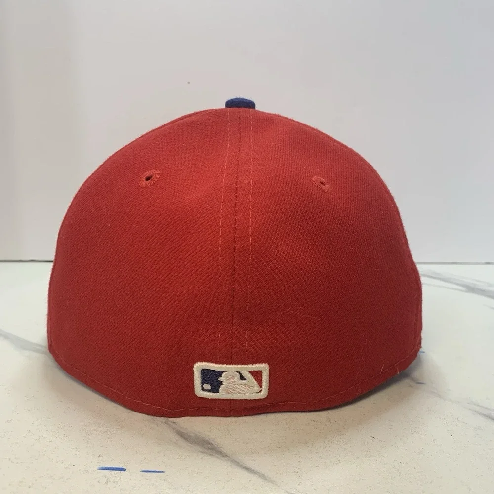 Philadelphia Phillies New Era 59Fifty Hat Fitted Sz 7 1/4 Official On Field Cap